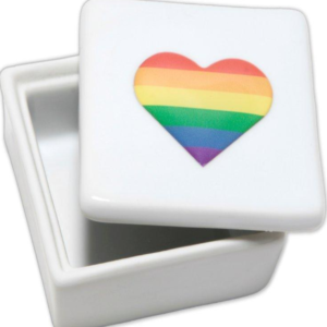 PRIDE - JOYERO CUADRADO CON CORAZON LGBT