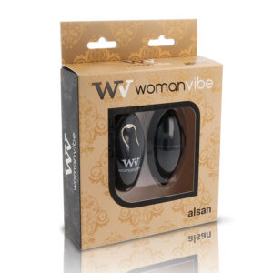 WOMANVIBE ALSAN HUEVO CONTROL REMOTO NEGRO SILICONA NEGRO - Imagen 3