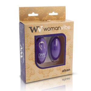 WOMANVIBE  ALSAN HUEVO CONTROL REMOTO NEGRO SILICONA PURPLE - Imagen 3